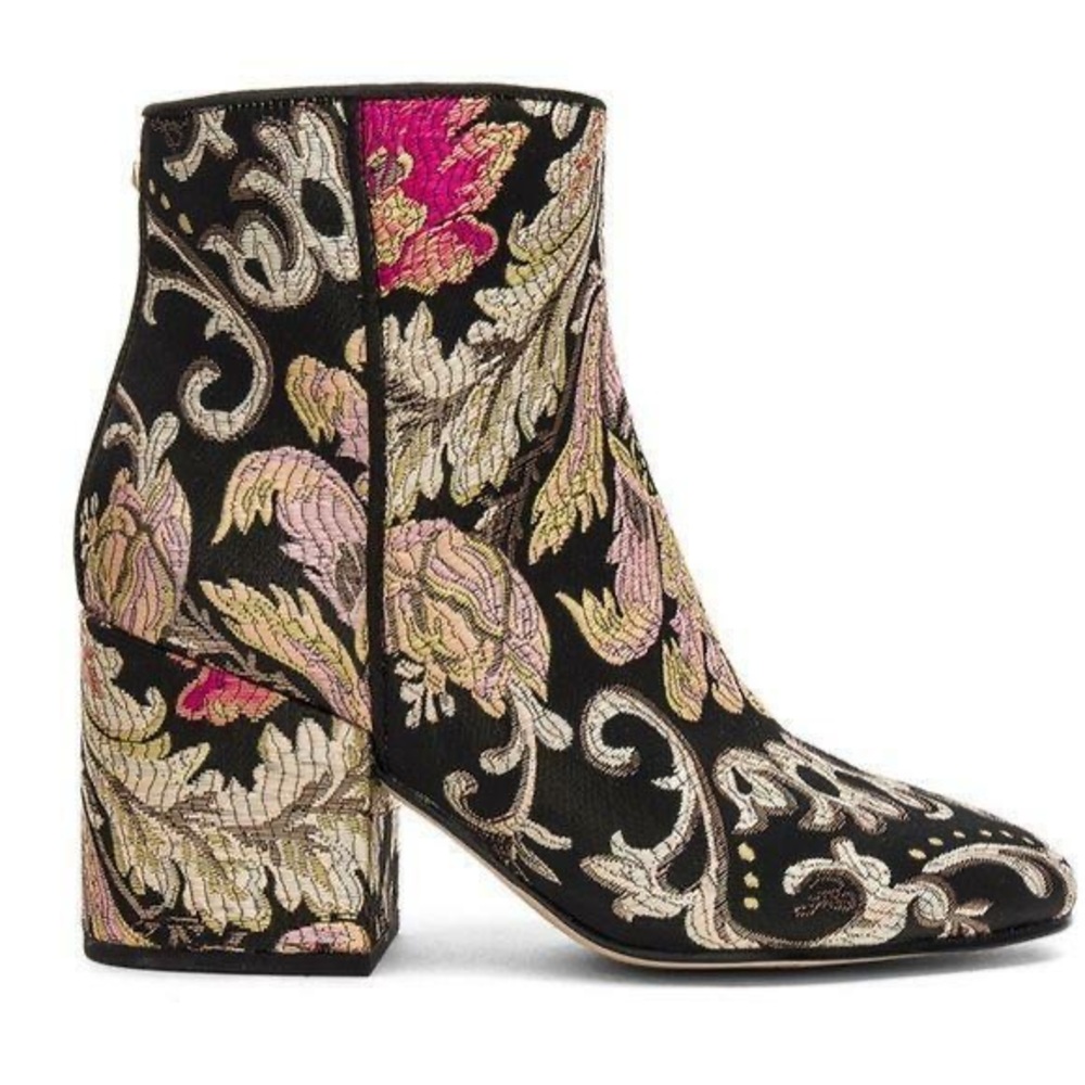 Sam Edelman Taye Metallic Boots, Size 8